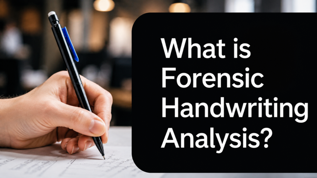 What Is Forensic Handwriting Analysis?